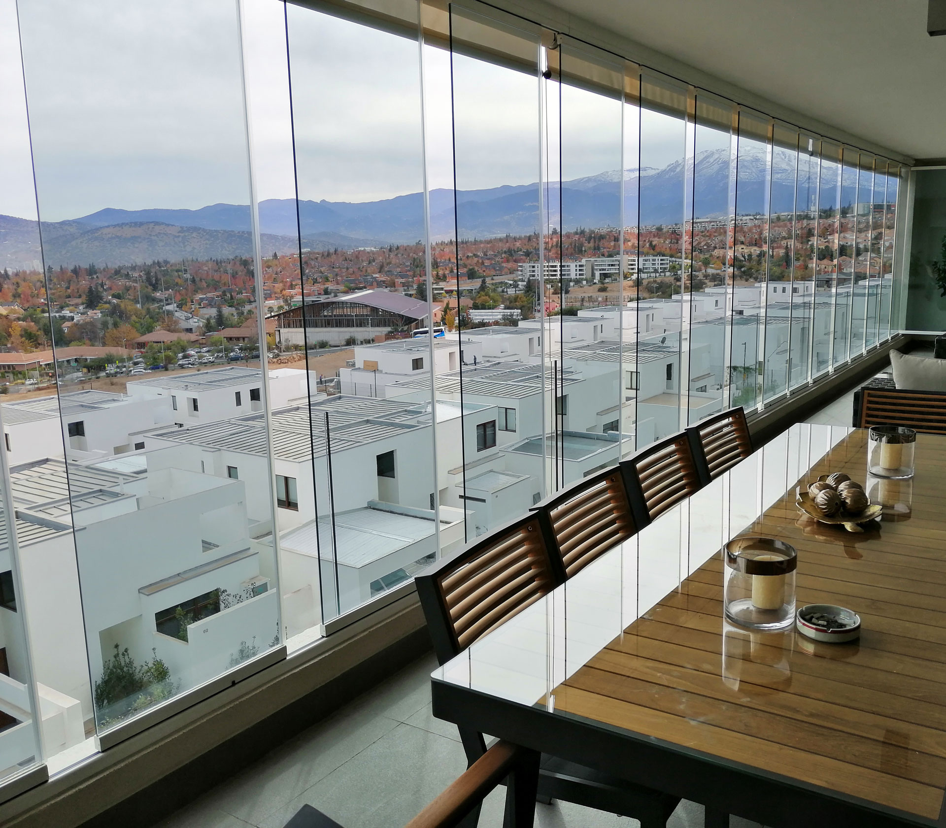 ventana-cristal plegable